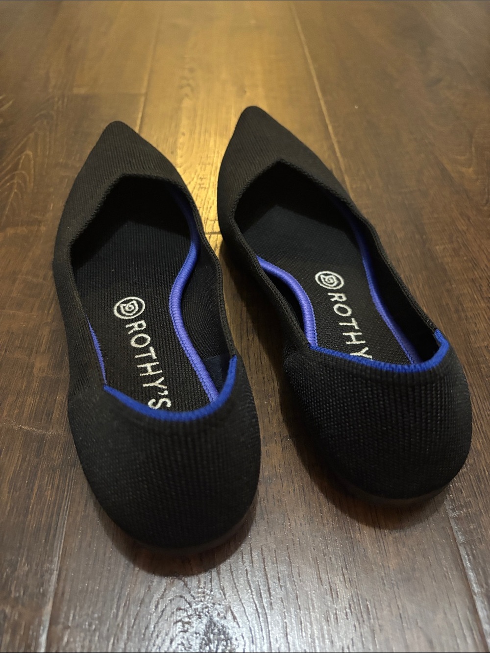 Rothy's Black Pointed Knit Flats - Picture 3 of 4